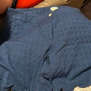 NWOT royal blue Shelby scalloped shorts